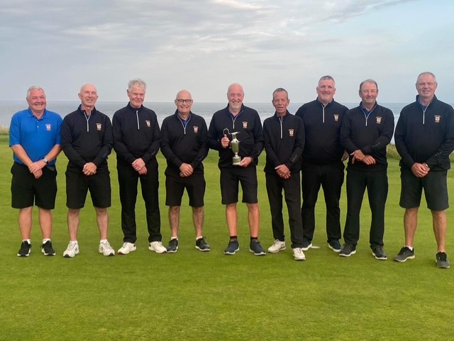 Durham County Seniors team at the Isle of Man